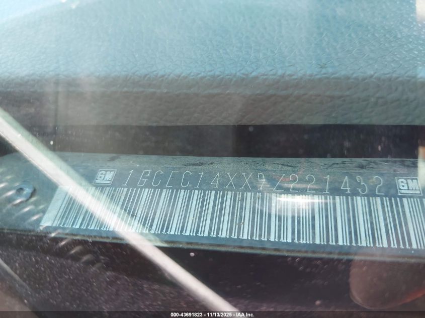 2009 Chevrolet Silverado 1500 Work Truck VIN: 1GCEC14XX9Z221432 Lot: 43691823