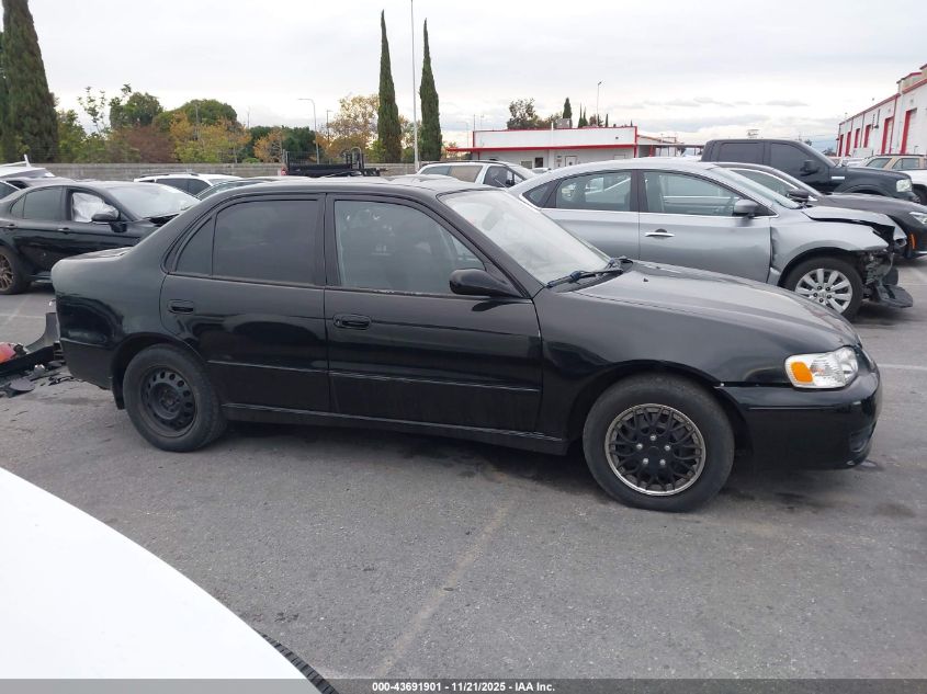 2001 Toyota Corolla S VIN: 1NXBR12E61Z483142 Lot: 43691901