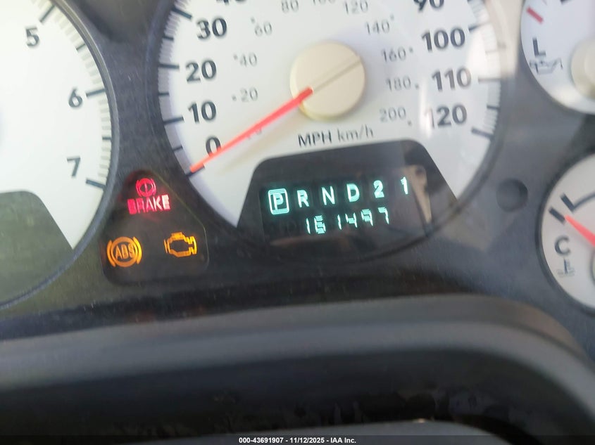 2007 Dodge Ram 1500 Slt VIN: 1D7HA18P97S203271 Lot: 43691907