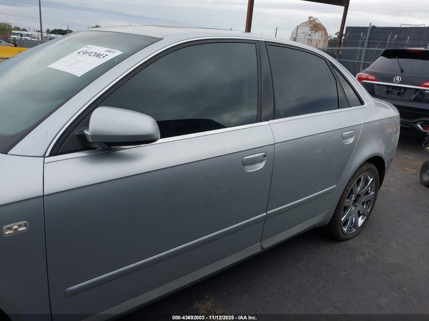 2007 Audi A4 2.0T VIN: WAUAF78E37A063994 Lot: 43692003