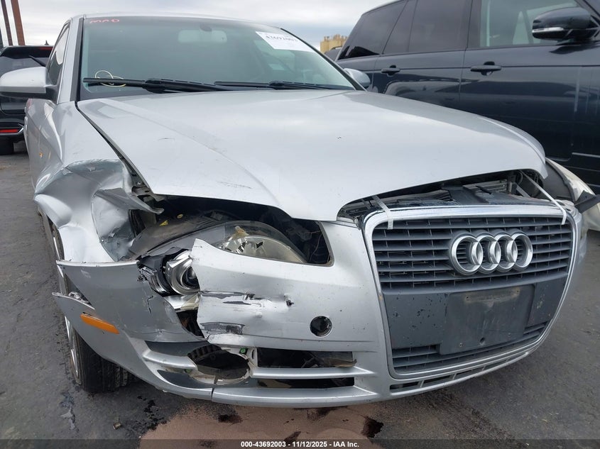 2007 Audi A4 2.0T VIN: WAUAF78E37A063994 Lot: 43692003