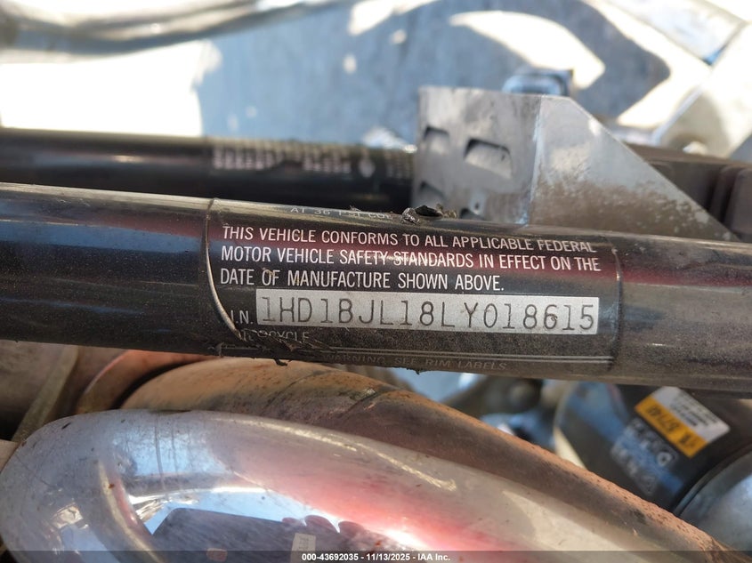 1990 Harley-Davidson Flst VIN: 1HD1BJL18LY018615 Lot: 43692035