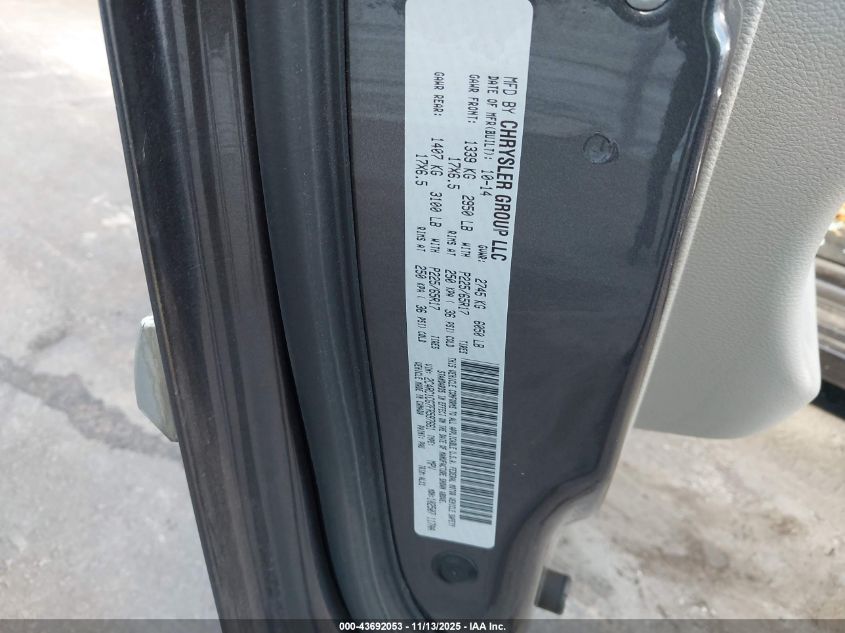 2015 Chrysler Town & Country Touring-L VIN: 2C4RC1CG7FR597661 Lot: 43692053