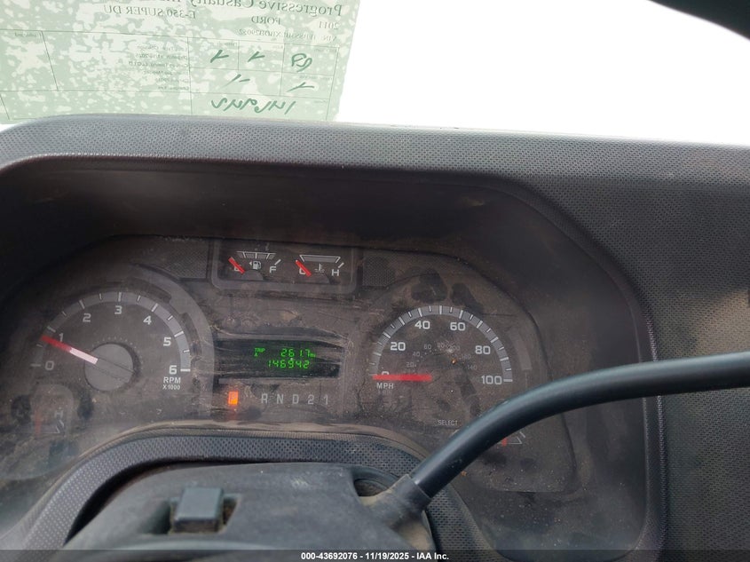 2011 Ford E-350 Super Duty Xl VIN: 1FBSS3BLXBDB29052 Lot: 43692076