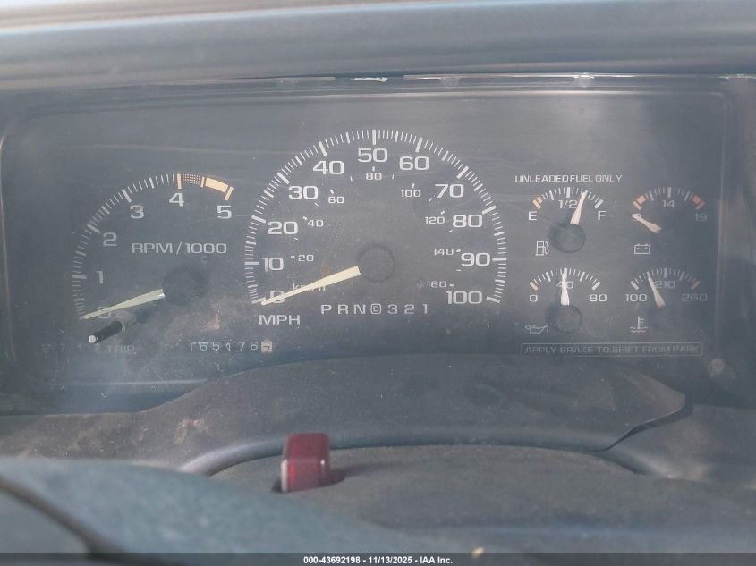 1995 Chevrolet Gmt-400 K1500 VIN: 1GCEK19K6SE261102 Lot: 43692198