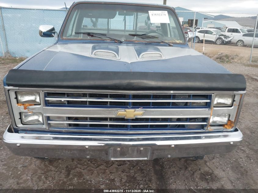 1985 Chevrolet K10 VIN: 1GCEK14H2FJ102666 Lot: 43692278