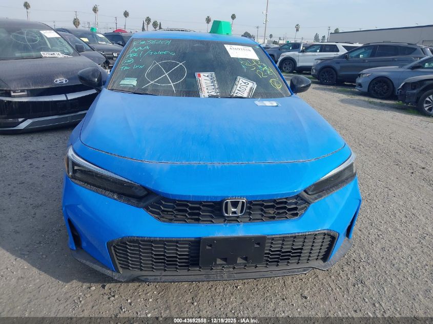 2025 Honda Civic Sedan Sport VIN: 19XFL2H85SE007253 Lot: 43692558