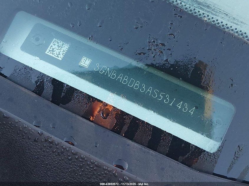 2010 Chevrolet Hhr Lt VIN: 3GNBABDB3AS531434 Lot: 43692572