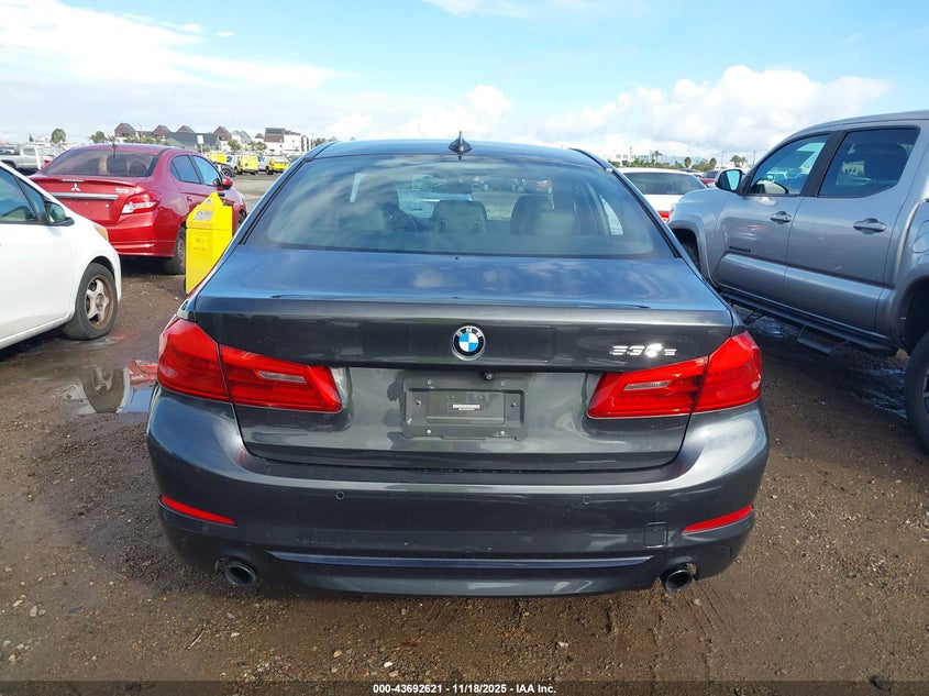 2019 BMW 530E Iperformance VIN: WBAJA9C50KB254244 Lot: 43692621