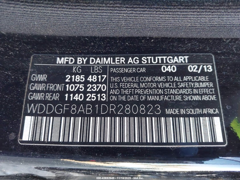 2013 Mercedes-Benz C 300 Sport 4Matic VIN: WDDGF8AB1DR280823 Lot: 43692645