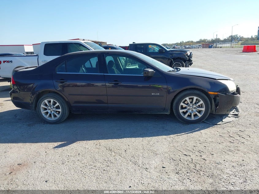 2007 Mercury Milan I4 VIN: 3MEHM07Z37R654012 Lot: 43692693