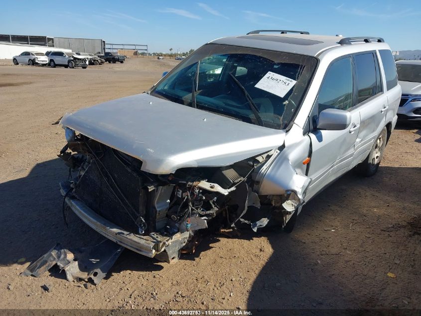 2007 Honda Pilot Ex-L VIN: 2HKYF18537H520360 Lot: 43692753