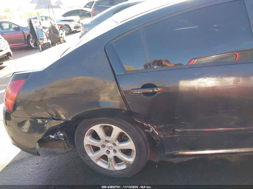 2007 Nissan Maxima 3.5 Sl VIN: 1N4BA41E97C809518 Lot: 43692761