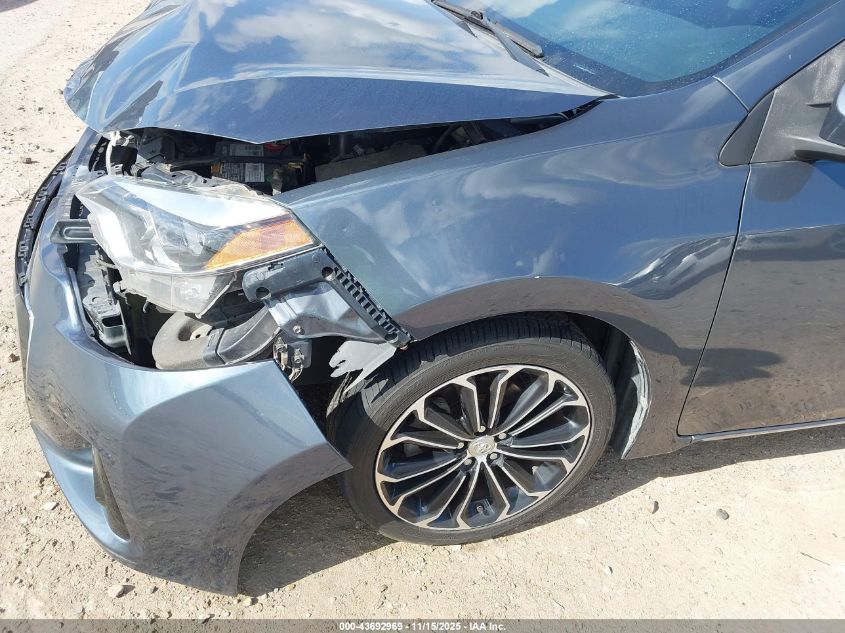 2015 Toyota Corolla S Plus VIN: 5YFBURHE7FP204441 Lot: 43692969