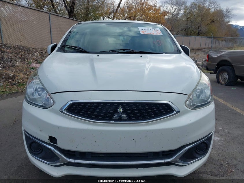2019 Mitsubishi Mirage Es/Rf VIN: ML32A3HJ8KH001117 Lot: 43693016