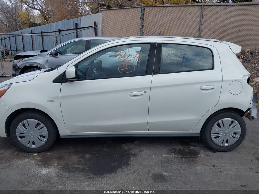 2019 Mitsubishi Mirage Es/Rf VIN: ML32A3HJ8KH001117 Lot: 43693016