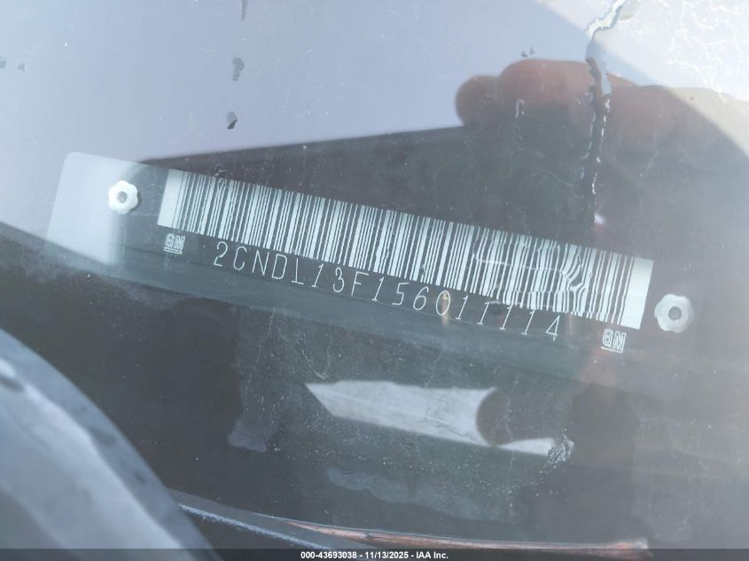 2005 Chevrolet Equinox Ls VIN: 2CNDL13F156011114 Lot: 43693038