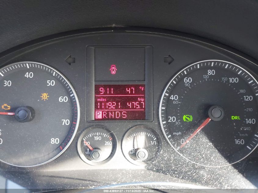 2009 Volkswagen Jetta Se VIN: 3VWRM71K79M162736 Lot: 43693127