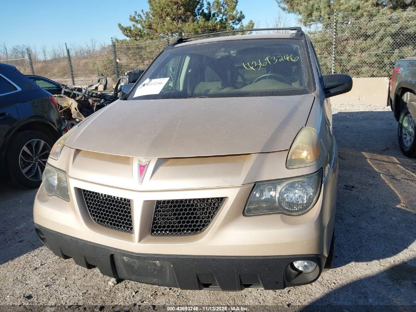 2004 Pontiac Aztek VIN: 3G7DB03E14S563851 Lot: 43693246