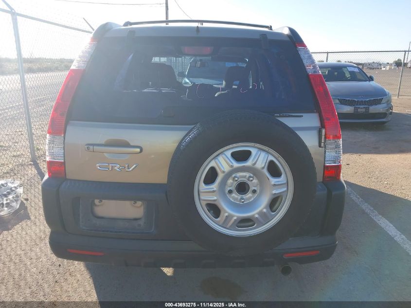 2006 Honda Cr-V Lx VIN: JHLRD68516C005331 Lot: 43693275