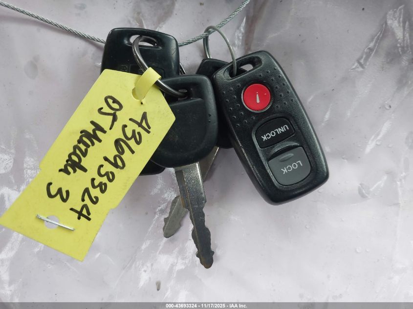 2005 Mazda Mazda3 I VIN: JM1BK12F151273007 Lot: 43693324