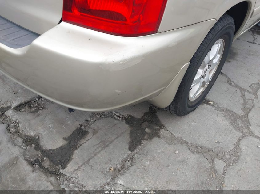 2003 Toyota Highlander V6 VIN: JTEGF21A730087072 Lot: 43693341