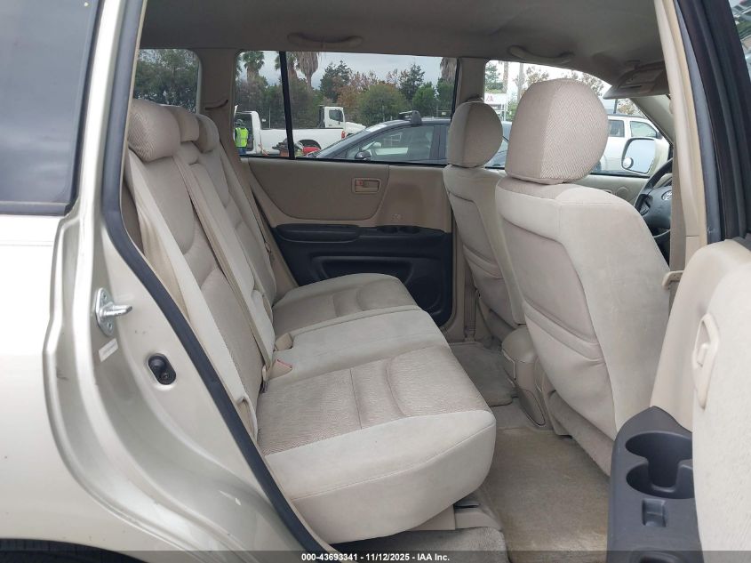 2003 Toyota Highlander V6 VIN: JTEGF21A730087072 Lot: 43693341