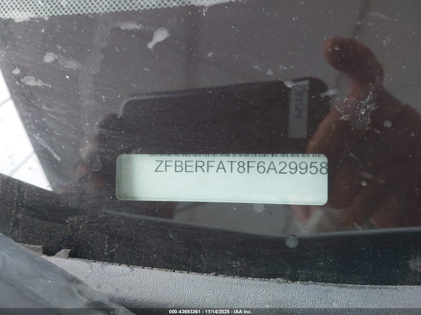 2015 RAM PROMASTER CITY TRADESMAN ZFBERFAT8F6A29958