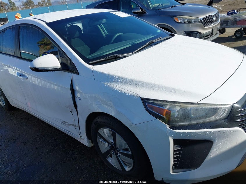 2017 Hyundai Ioniq Hybrid Blue VIN: KMHC65LC2HU050123 Lot: 43693381