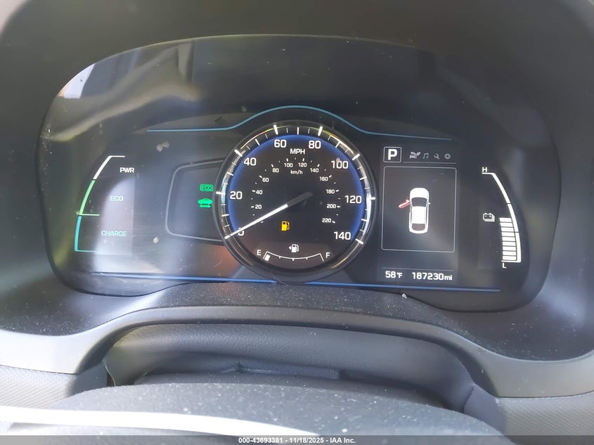 2017 Hyundai Ioniq Hybrid Blue VIN: KMHC65LC2HU050123 Lot: 43693381