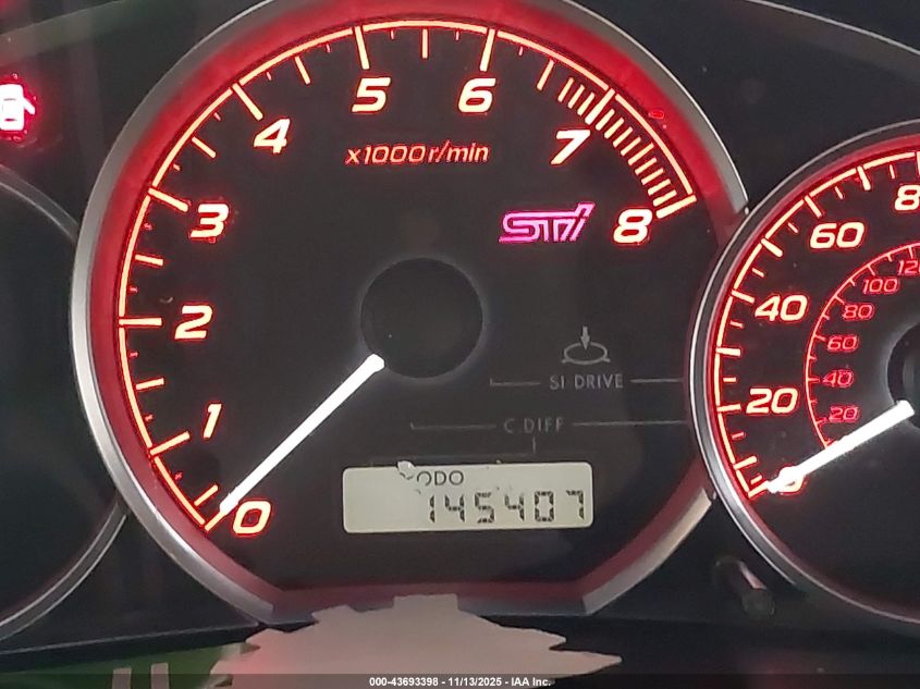 2008 Subaru Impreza Wrx Sti VIN: JF1GR896X8L826140 Lot: 43693398