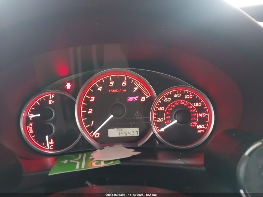 2008 Subaru Impreza Wrx Sti VIN: JF1GR896X8L826140 Lot: 43693398