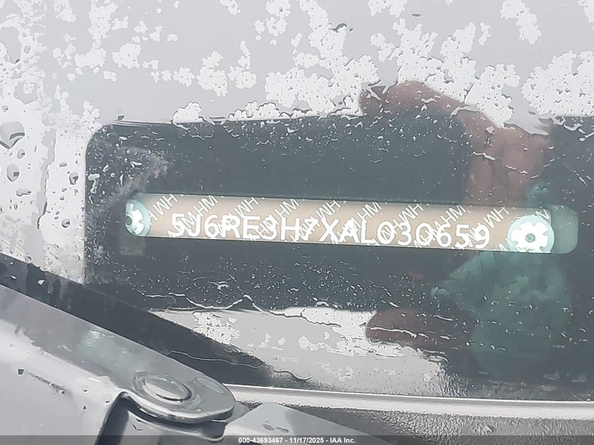 5J6RE3H7XAL030659 2010 HONDA CR-V photo no. 9