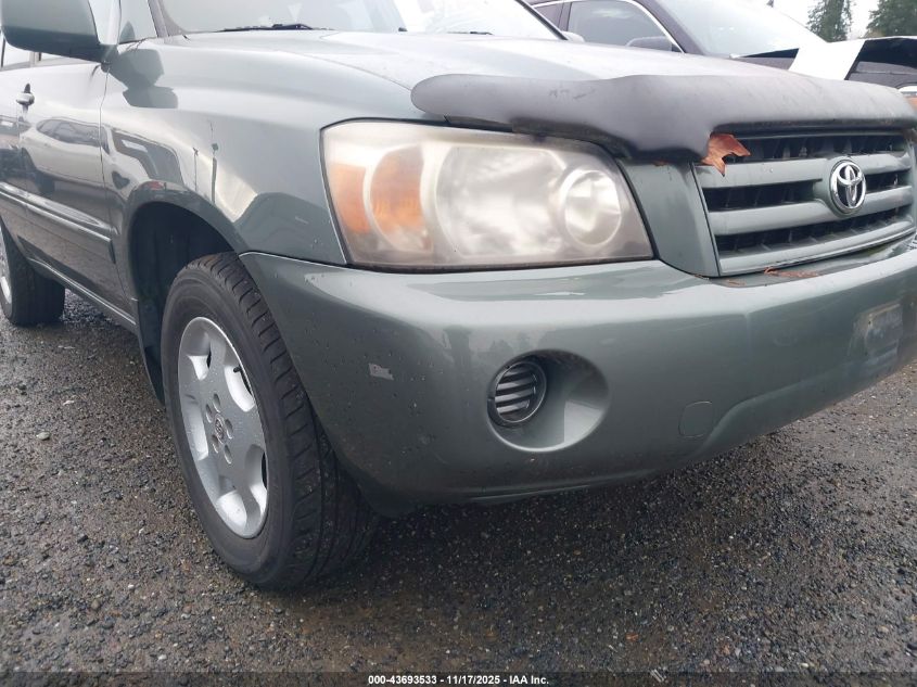 2004 Toyota Highlander V6 VIN: JTEEP21A540046414 Lot: 43693533