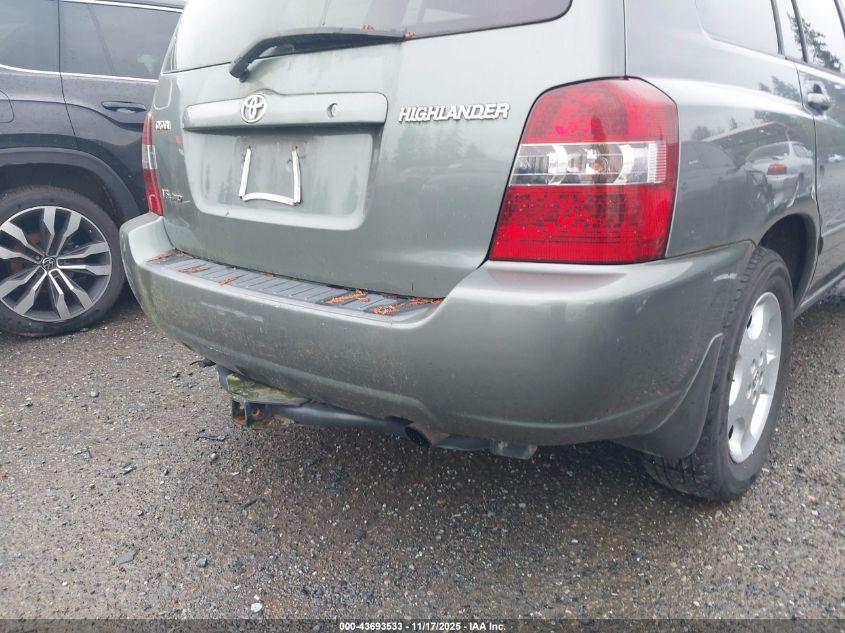 2004 Toyota Highlander V6 VIN: JTEEP21A540046414 Lot: 43693533