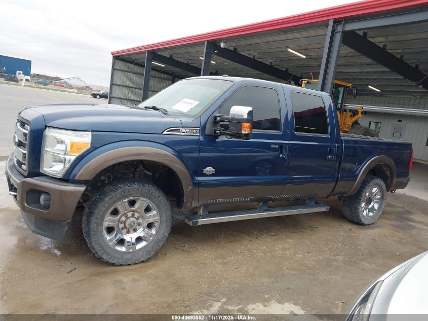 2015 Ford F-250 Lariat VIN: 1FT7W2B64FEC79586 Lot: 43693552
