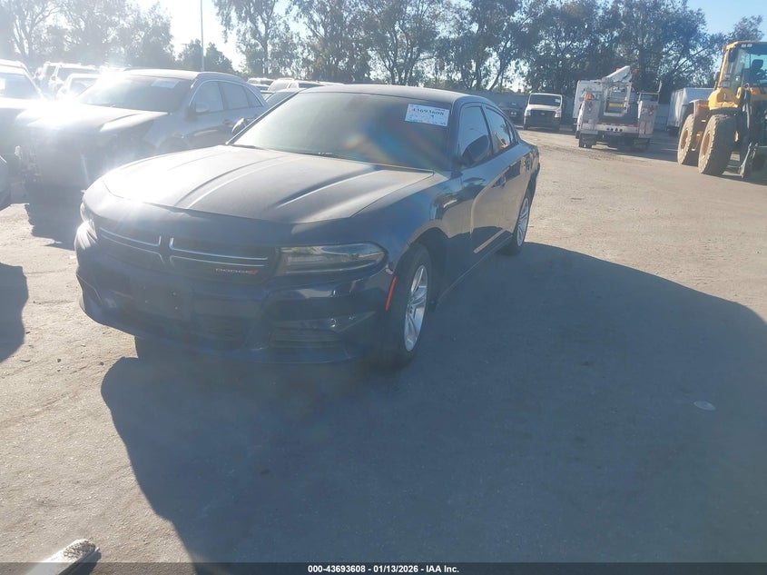 Vin: 2c3cdxbg3fh775888, lot: 44188901, dodge charger se 20152