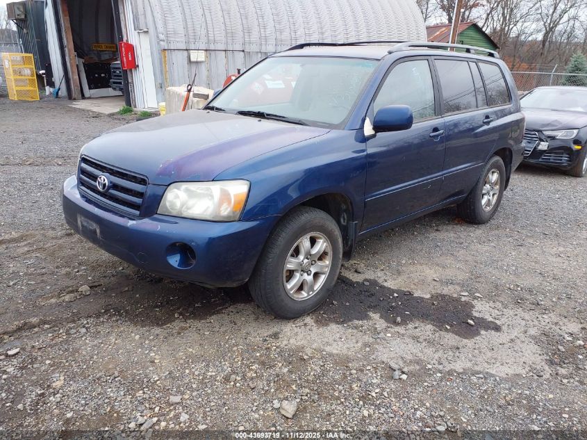 2005 Toyota Highlander V6 VIN: JTEDP21AX50053856 Lot: 43693719
