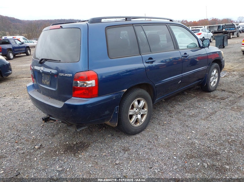 2005 Toyota Highlander V6 VIN: JTEDP21AX50053856 Lot: 43693719