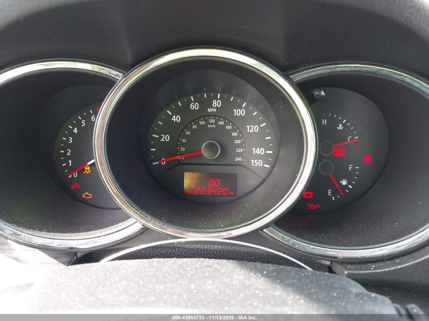 2013 Kia Sorento Lx VIN: 5XYKT4A19DG324157 Lot: 43693733