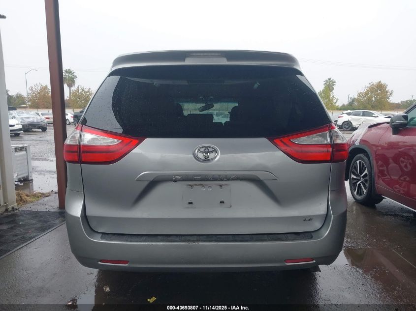 2015 Toyota Sienna Le 8 Passenger VIN: 5TDKK3DC9FS570710 Lot: 43693807