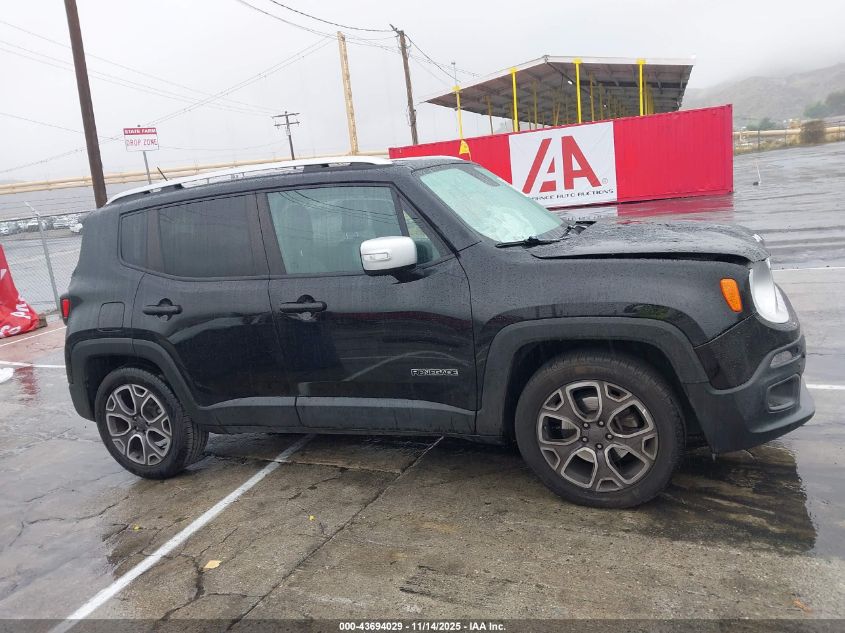 2016 Jeep Renegade Limited VIN: ZACCJADT3GPD12063 Lot: 43694029