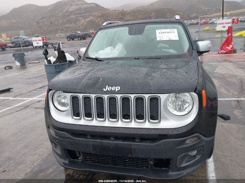 2016 Jeep Renegade Limited VIN: ZACCJADT3GPD12063 Lot: 43694029