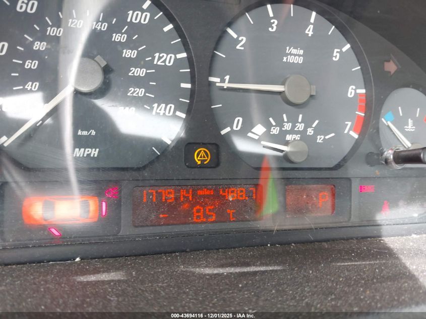 2001 BMW 325Ci VIN: WBABS33431JY52306 Lot: 43694116