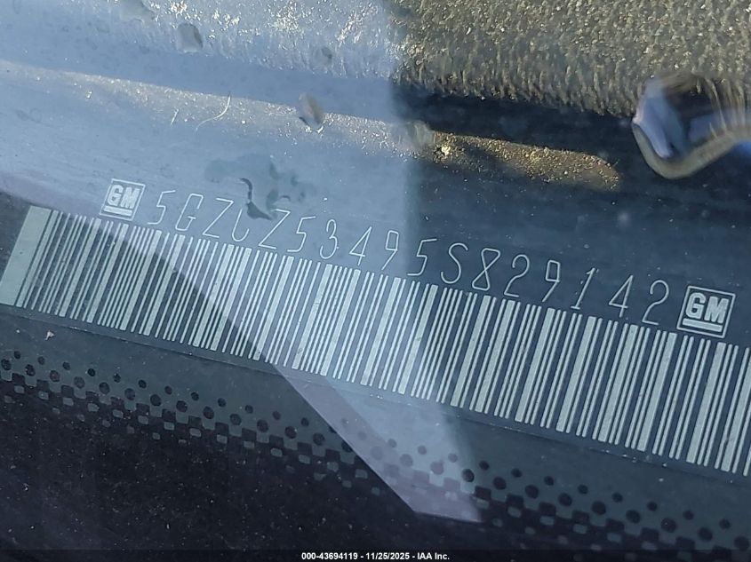 2005 Saturn Vue V6 VIN: 5GZCZ53495S829142 Lot: 43694119