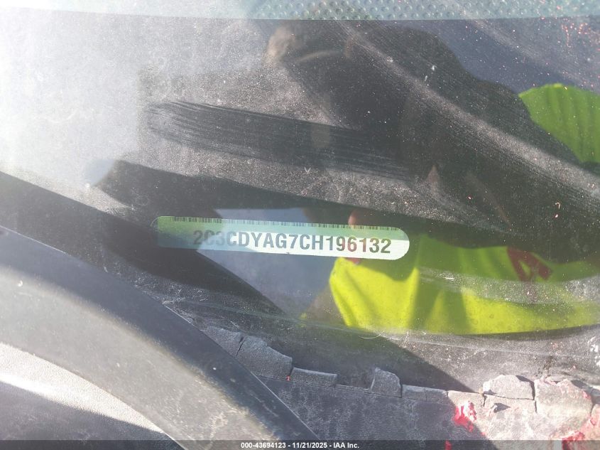 2012 Dodge Challenger Sxt VIN: 2C3CDYAG7CH196132 Lot: 43694123