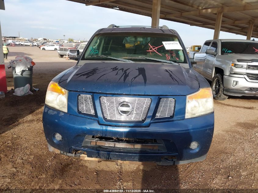 2008 Nissan Armada Se VIN: 5N1AA08C58N619624 Lot: 43694150