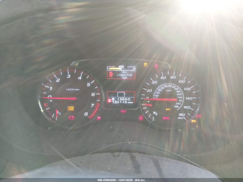 2018 Subaru Wrx VIN: JF1VA1A66J9831498 Lot: 43694206