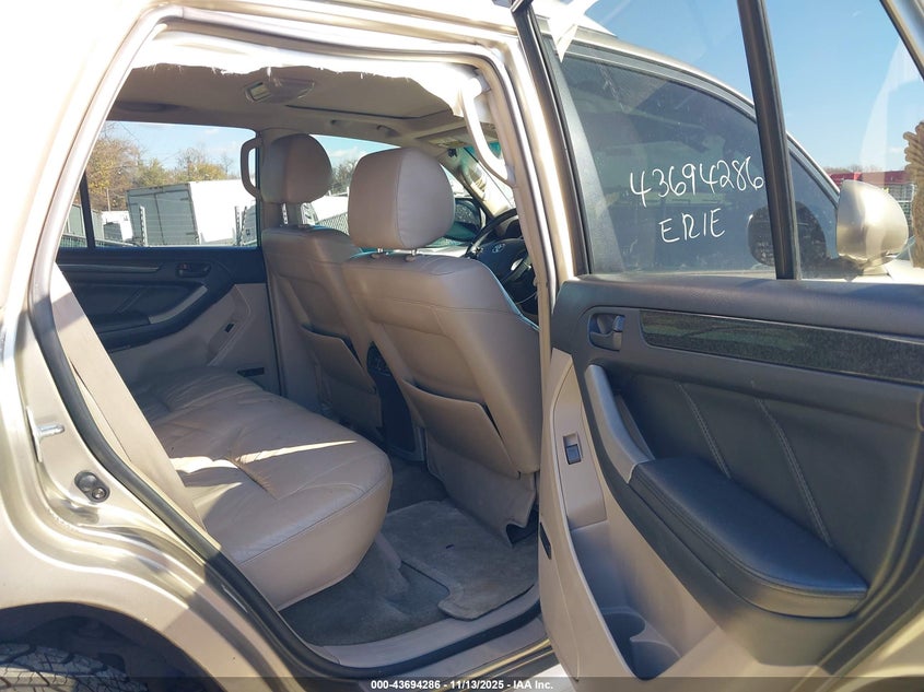 JTEBU17R138000386 2003 TOYOTA 4RUNNER photo no. 8