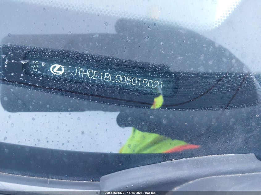 2013 Lexus Gs 350 VIN: JTHCE1BL0D5015021 Lot: 43694370